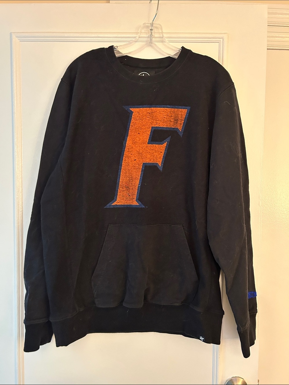 Black University of Florida Sweatshirt with Orange 'F' Logo